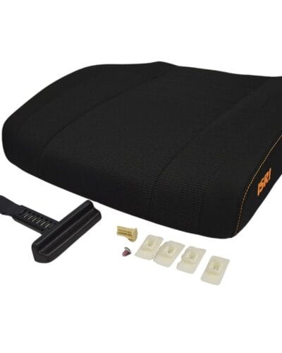 ISRI Sitzkissen inkl. Heizung mit Stoff schwarz
