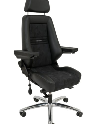 RECARO GUARD 24/7 Drehstuhl Stoff Camira (sehr strapazierfähig) schwarz inkl. Klapp-Armlehnen