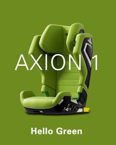 RECARO KINDERSITZ AXION 1 Hello Green, Isofix Kindersitz von ca. 3-12 Jahren
