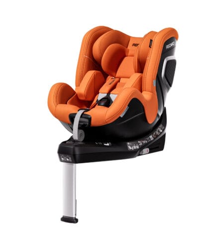 RECARO KINDERSITZ TORON 1 Stoff Vibrant Orange, Reboarder mitwachsend von Geburt bis ca. 4 Jahre
